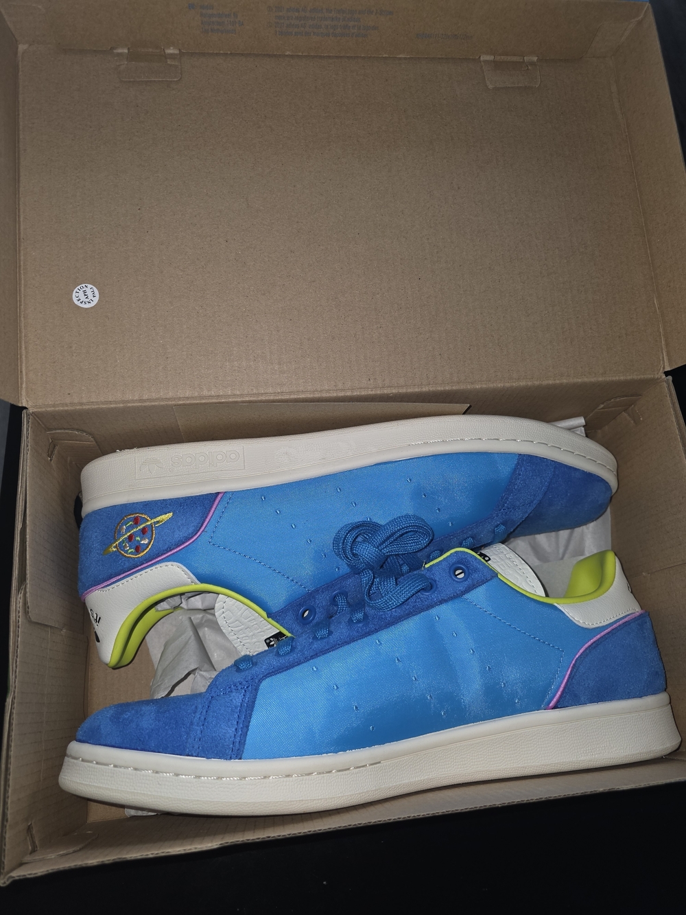 Stan Smith Toy Story adidas Low-Top Sneakers with Neon Yellow & Pink Trim